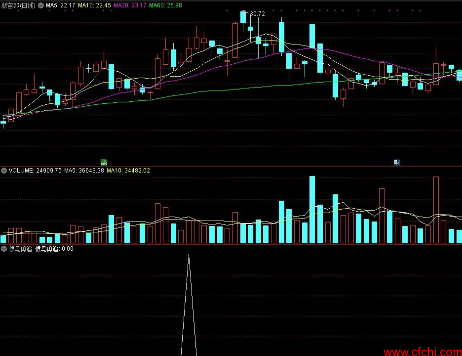 候鸟勇追 通达信选股公式 副图 源码 贴图