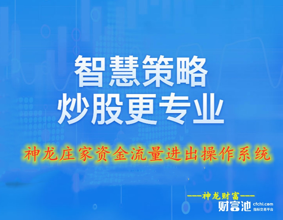 神龙庄家资金流量进出系统 判断庄家进出 潜伏庄家起涨时间点 庄家资金非常清楚 买点卖点精准可