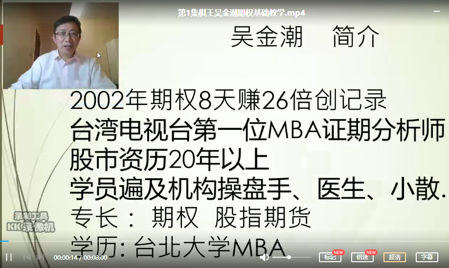 吴金潮-13集期权基础教学