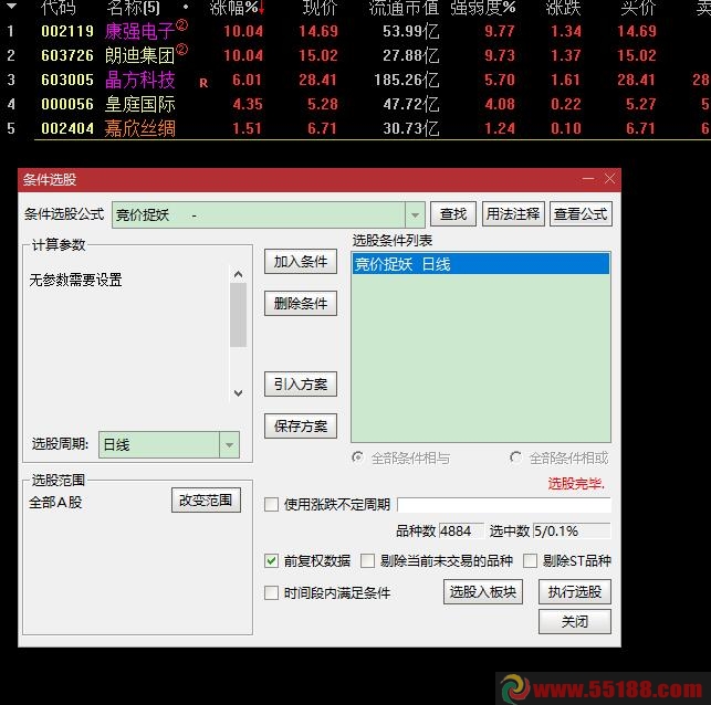 实战强 一进二选股竞价捉妖 9日锋龙股份涨停 8日康强电子、朗迪集团涨停