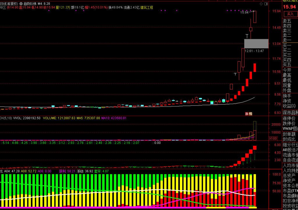 最新 鸿利六彩神龙全套 主图+幅图+选股 (电脑手机通用)