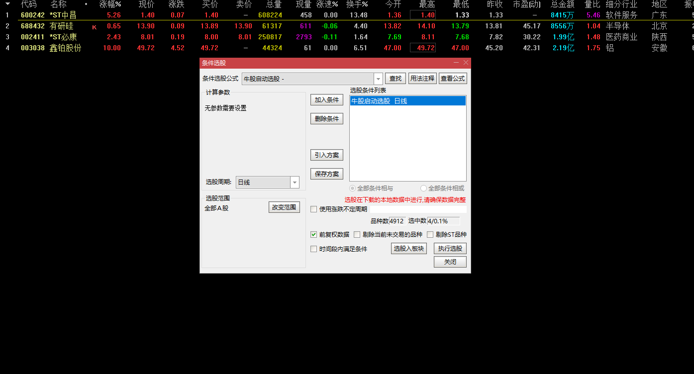 通达信牛股启动副图选股指标，启动点捉妖擒牛源码分享！