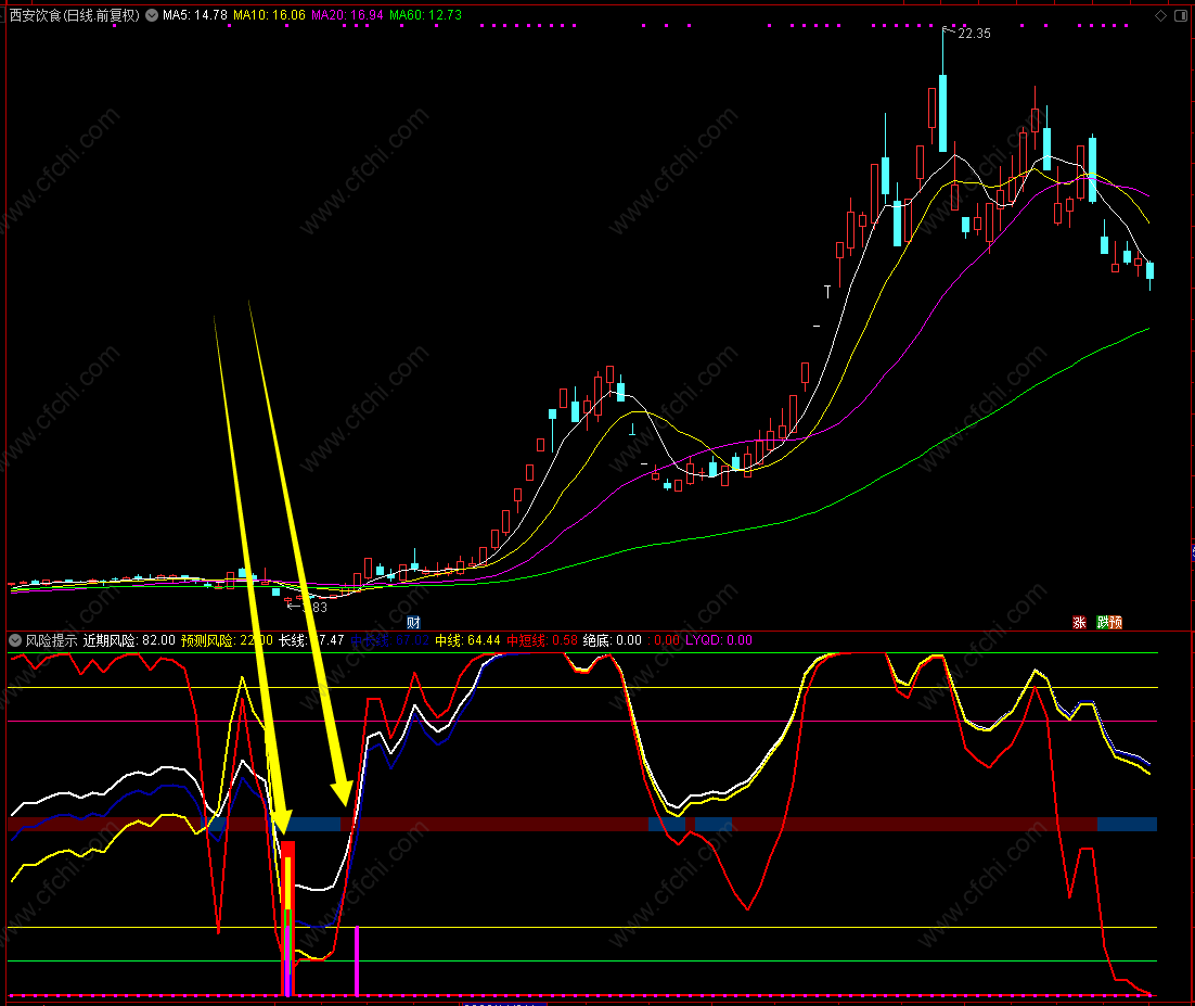 通达信〖风险提示〗副图指标 只找翻倍股指标，源码分享