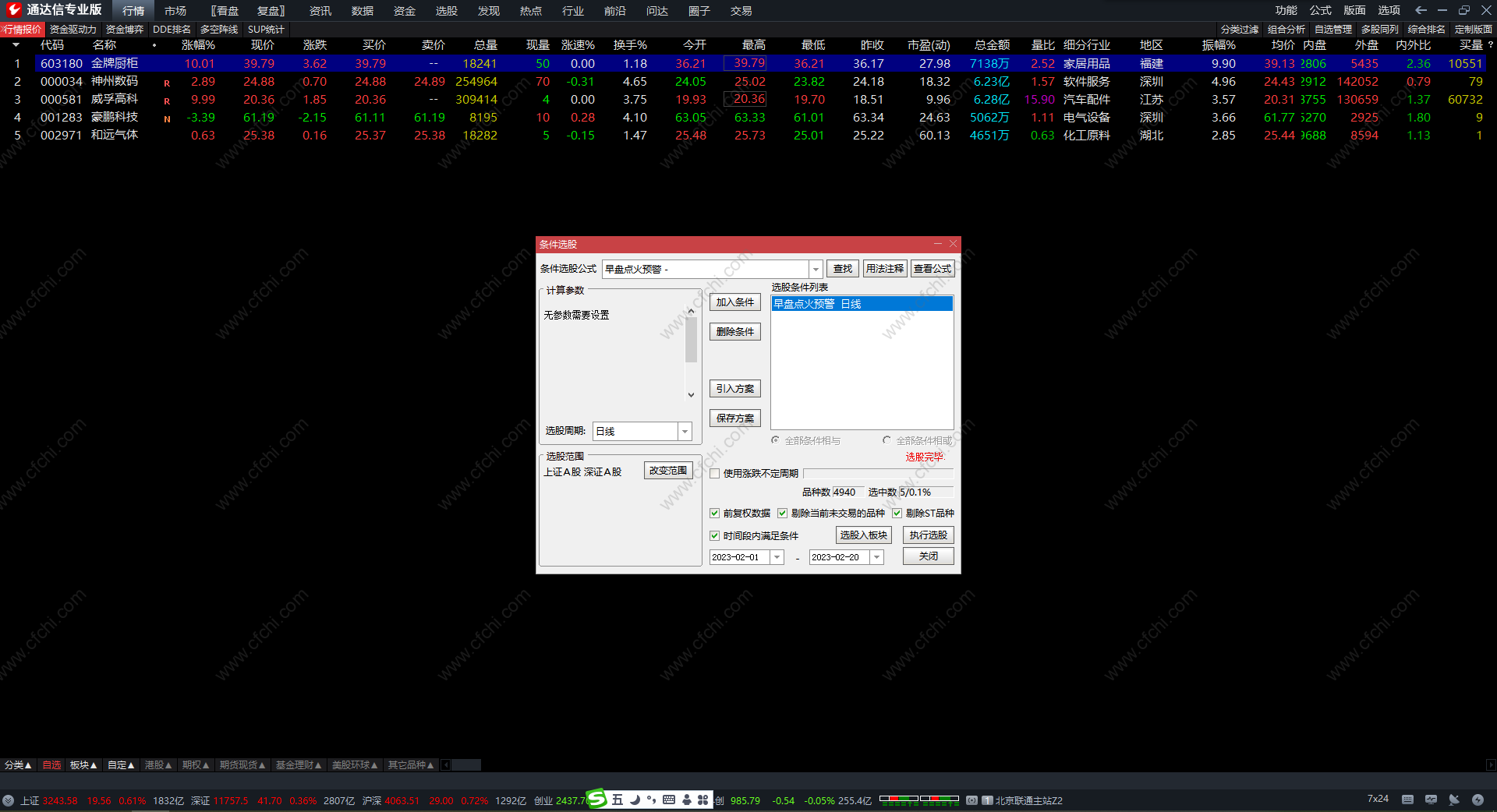 短线是银最佳优化选股 通达信点火预警选股指标主/副图 源码 