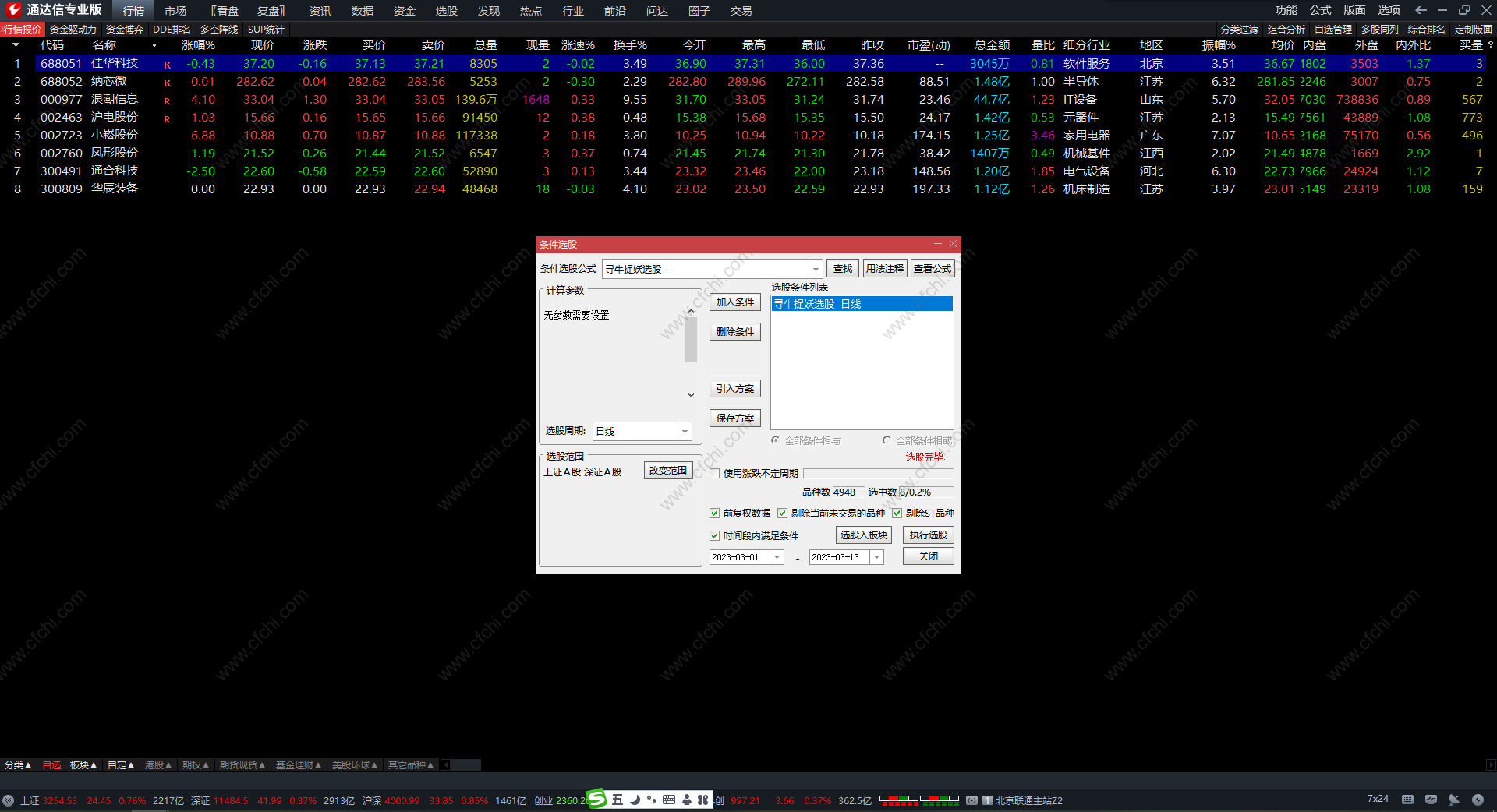 极品抓龙头牛股指标 通达信擒牛捉妖股专用买入选股指标公式 副图 源码 