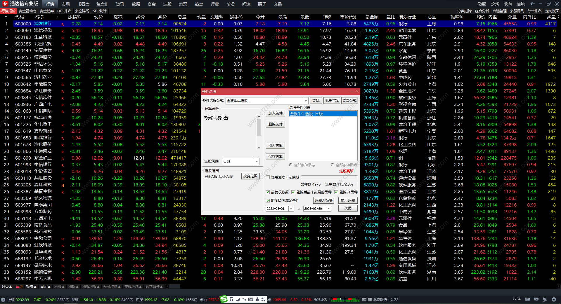 比较准的波段炒股金波牛牛选股 买入就涨指标 无未来 副图 源码