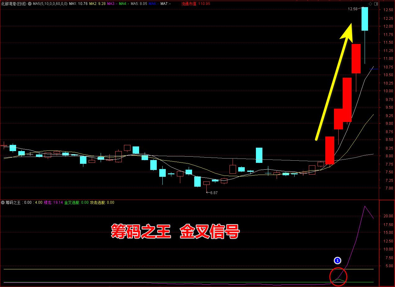 通达信最新《筹码之王更新版》副图选股指标，捕捉主升浪，波段操作短线主升之神 ！源码分享