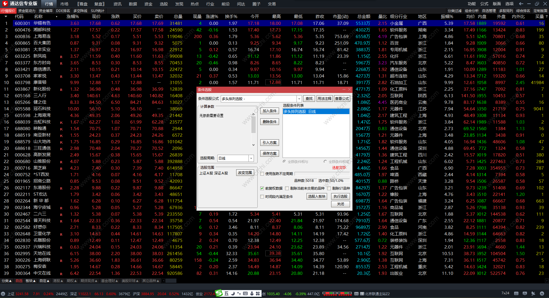 通达信多头排列二次翻红选股公式 抄底买入指标 无未来 源码 