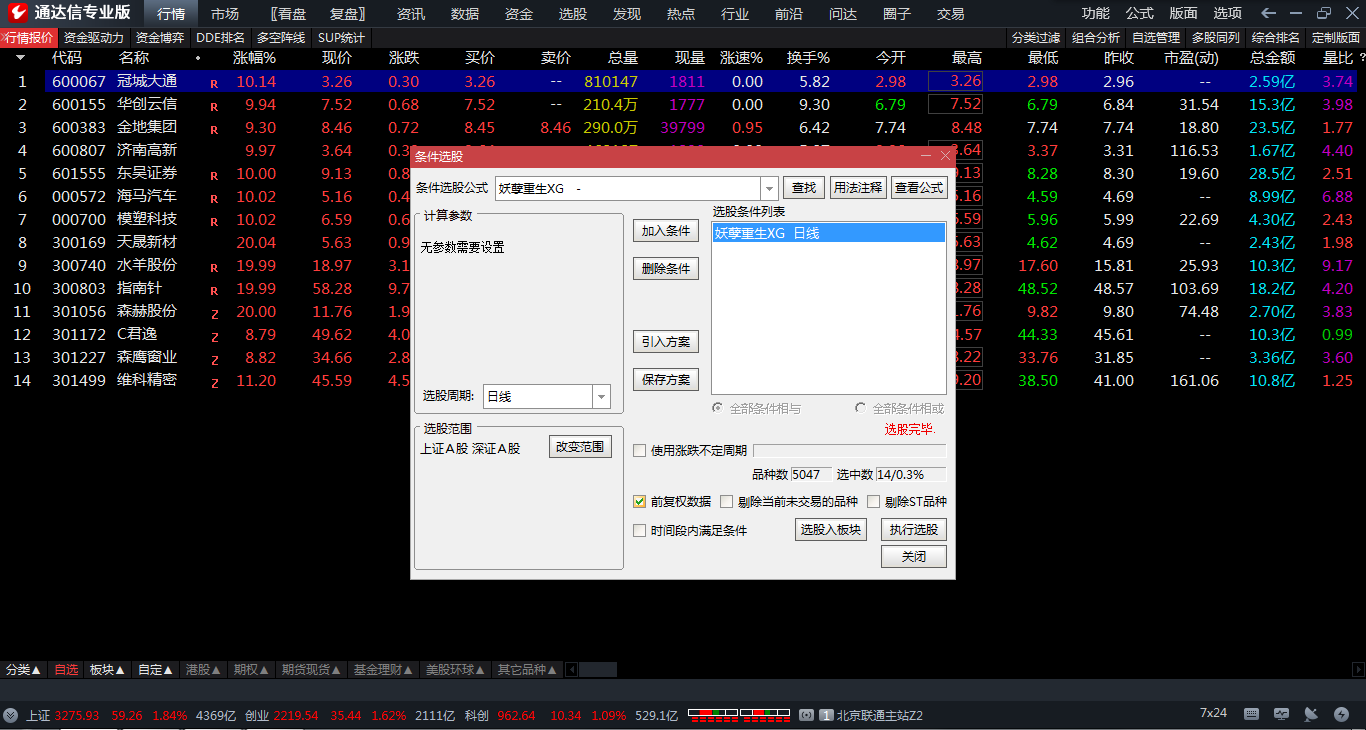 主升浪启动神器指标公式 通达信波段底部买入提示指标 副图 源码 