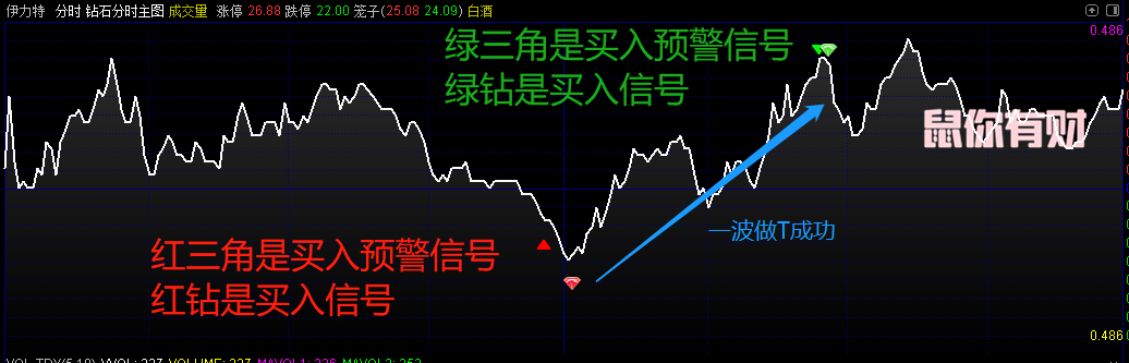 《钻石分时》最好用的T+0指标高抛低吸可转债盘中做t抄底逃顶降成本长线短线直观必胜高胜率牛股涨降成本