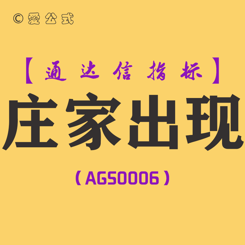 庄家出现-通达信主图指标公式[AGS0006]