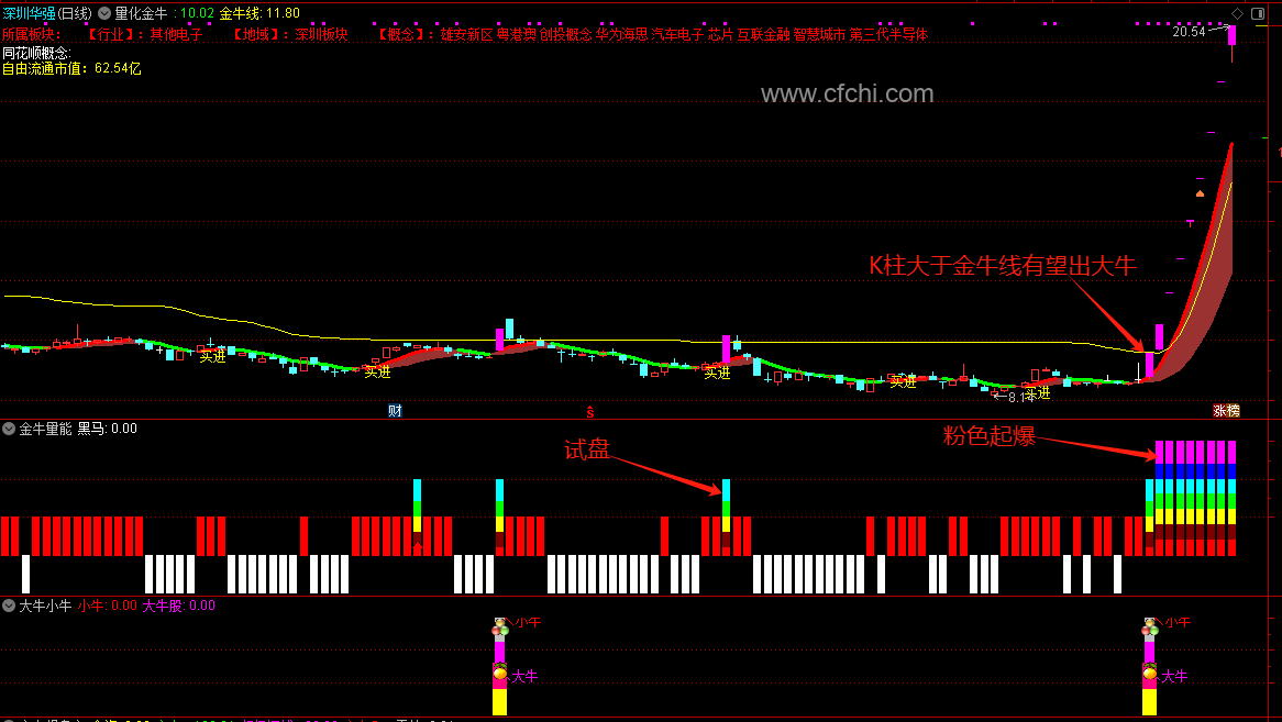 量价齐飞、必属精品【大牛小牛套装】牛龙妖打版、高成功率回马枪、盘中抓黑马 V V！