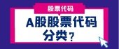 A股股票代码分类？