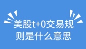 美股t0交易规则是什么意思