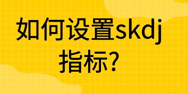 如何设置skdj指标?