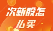 次新股怎么买