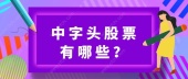 中字头股票有哪些？