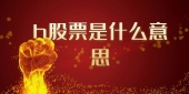 h股票是什么意思