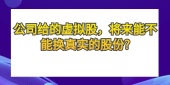 公司给的虚拟股，将来能不能换真实的股份?