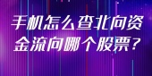 手机怎么查北向资金流向哪个股票?