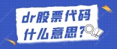 dr股票代码什么意思？