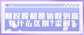 期权股和原始股到底有什么区别?求解?
