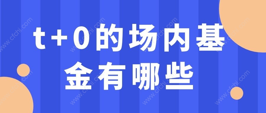 t+0的场内基金有哪些？