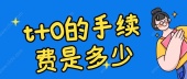 t+0的手续费是多少