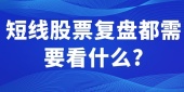 短线股票复盘都需要看什么?