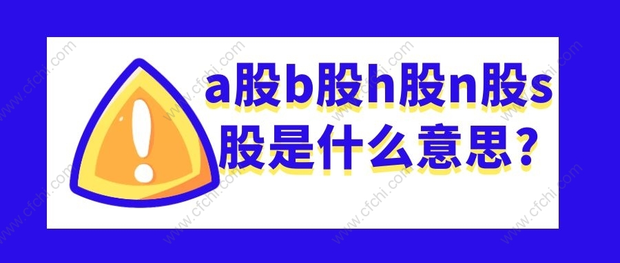 a股b股h股n股s股是什么意思?