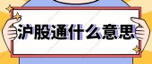沪股通什么意思
