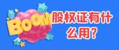 股权证有什么用?