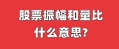 股票振幅和量比什么意思?